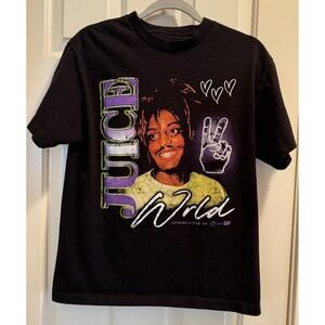 Juice Wrld Legends Never Die T Shirt Black Graphic Men's Medium 999